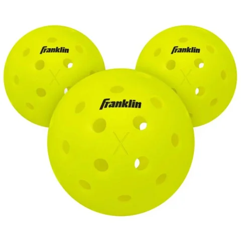 Franklin X-40 室外匹克球(螢光黃),三入管裝